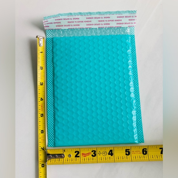 10pcs Blue Poly Bubble Mailer Self Seal Padded Envelopes 6”x7” - Picture 3 of 5